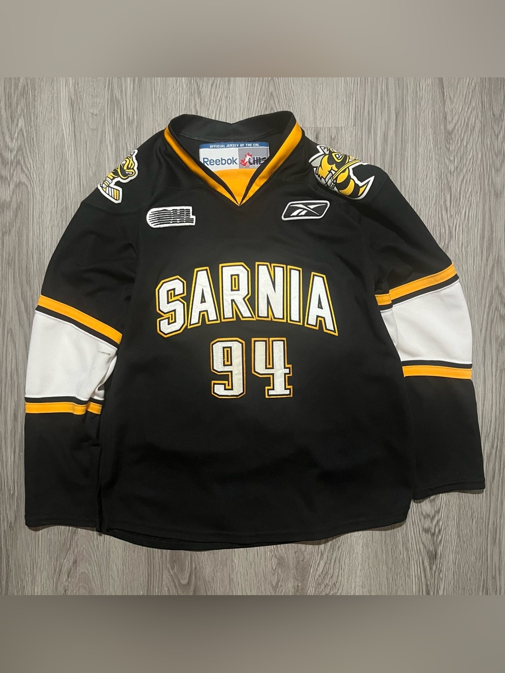 Vintage Sarnia Sting OHL CHL Reebok hockey jersey Alex Galchenyuk #94 youth L-XL